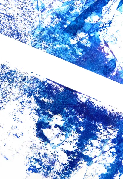 手描きペイント背景を抽象化: 青い空のようなまたは水のようなパターン — ストック写真