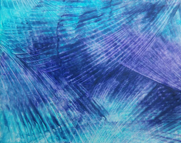 Нарисованный вручную абстрактный фон: голубое небо или узоры, похожие на воду — стоковое фото