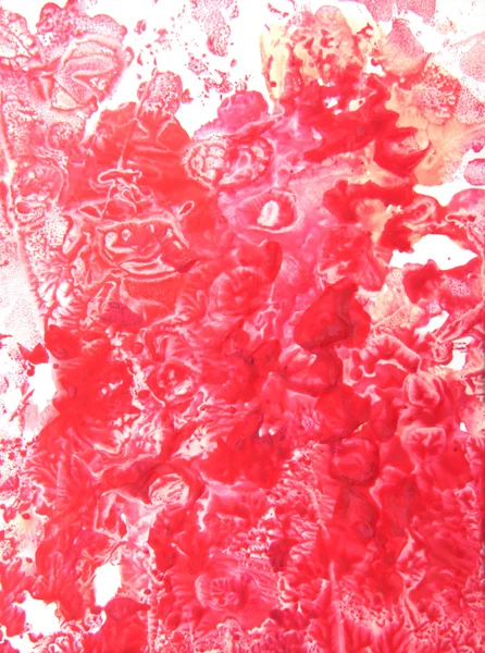 Αφηρημένο χέρι που φόντο χρώμα: κόκκινο τριαντάφυλλο-όπως σχέδια σε λευκό backd — Φωτογραφία Αρχείου