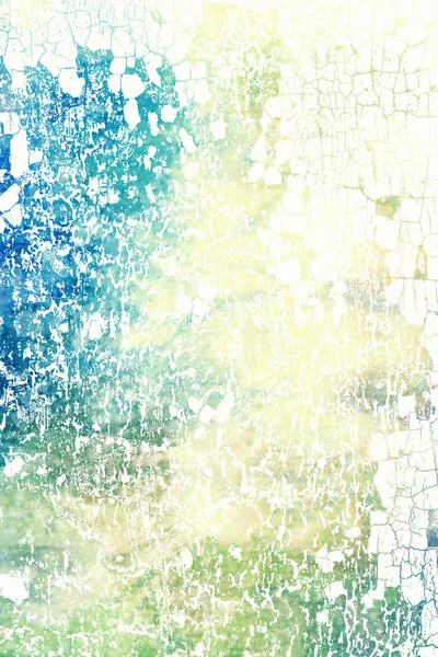 Abstrakt texturerat bakgrund: blå, gröna och vita mönster på gul bakgrund — Stockfoto