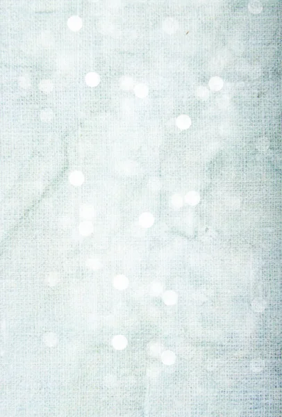 Abstract gestructureerde achtergrond: blauw oude doek met witte bokeh-achtige patronen — Stockfoto