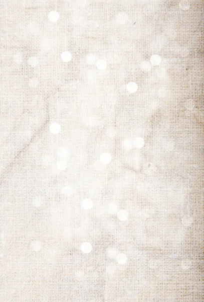 Streszczenie teksturowanej tło: różowy stary płótno z białym bokeh jak wzorce — Zdjęcie stockowe