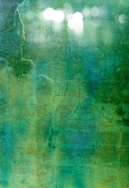 Fondo texturizado abstracto: patrones azul, verde y blanco sobre fondo oscuro — Foto de Stock