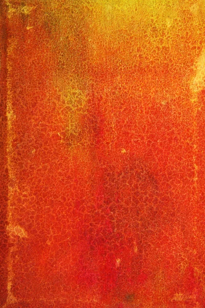 Fundo texturizado abstrato: padrões vermelho e laranja em fundo de couro amarelo-like — Fotografia de Stock