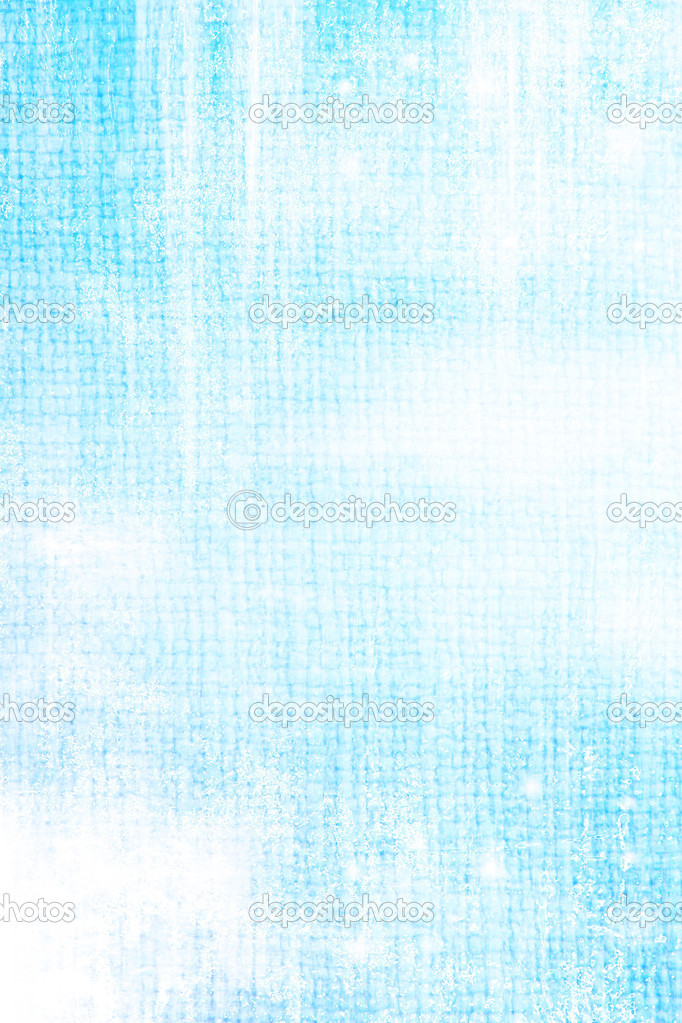 Old fabric texture: Abstract textured background with white patterns on blue sky-like backdrop