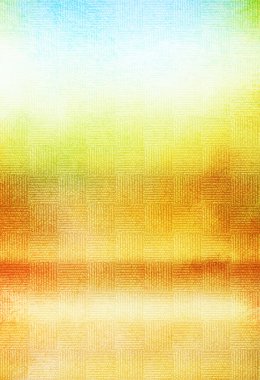 eski tuval: beyaz zemin üzerine yeşil, mavi ve sarı desenleri ile dokulu arka plan