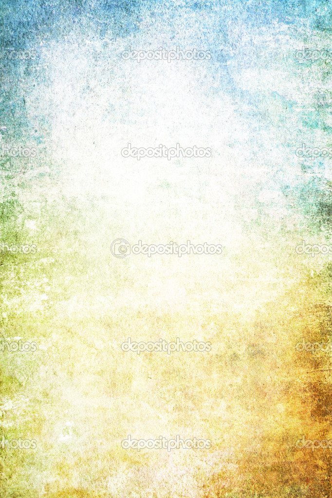 Grain yellow / white / blue paint wall background or vintage texture