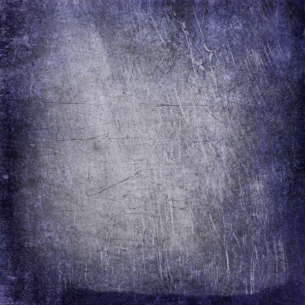 Fondo o papel azul abstracto con foco central brillante y marco de borde oscuro con textura de fondo grunge — Foto de Stock