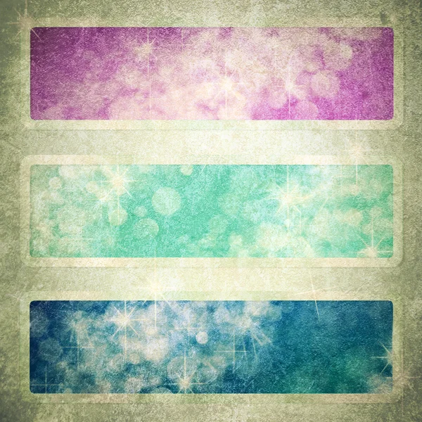 Computer designed highly detailed purple and blue grunge border frame with vintage texture — Stock Photo, Image