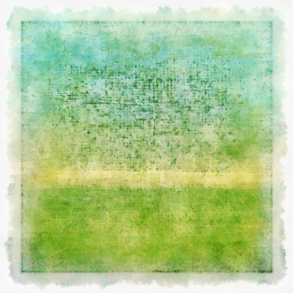 Fondo grunge azul y verde con temática veraniega muy detallada o papel con textura vintage — Foto de Stock