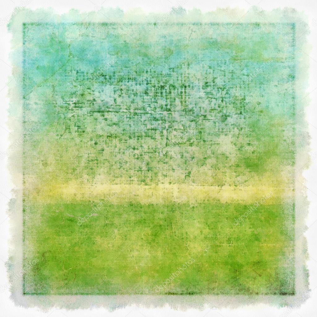 Highly detailed summer-themed blue and green grunge background or paper with vintage texture