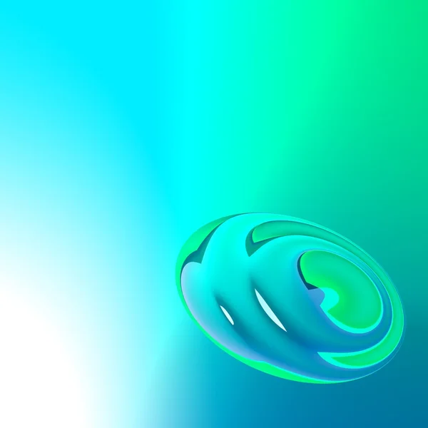 Blue, green, and white abstract futuristic background — Stock Photo, Image