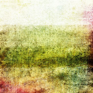 Old grunge background with delicate abstract canvas