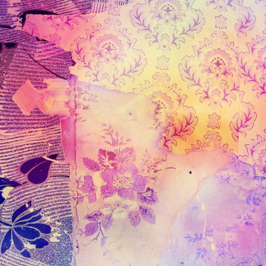 Grunge doku skeç ile tuval