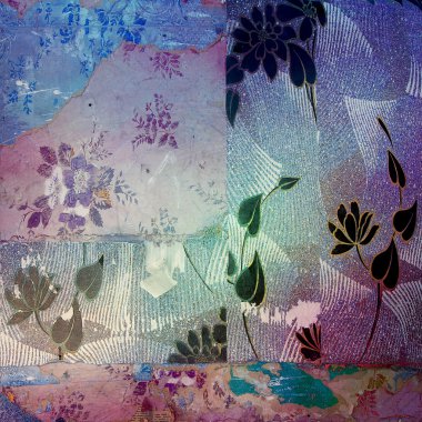 Grunge doku skeç ile tuval