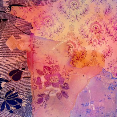 Grunge doku skeç ile tuval