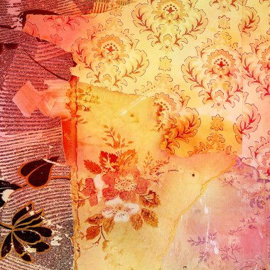 Grunge doku skeç ile tuval