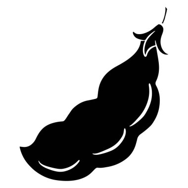 Taze fasulye. Yeşil taze fasulye. Bulaşık malzemeleri. Çizgi tarzı. Tasarım ve dekorasyon için vektör illüstrasyonu.