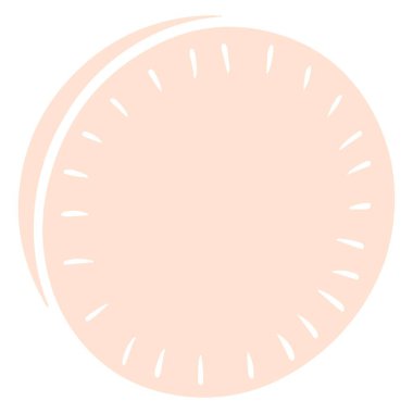 Taze daikon. Japon turpu. Dilimi kes. Bulaşık malzemeleri. Çizgi film tarzı. Tasarım ve dekorasyon için vektör illüstrasyonu.