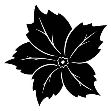 Salatalık ya da sebze iliğinden büyüyen bir çiçek. Siluet. Tasarım ve dekorasyon için vektör illüstrasyonu.