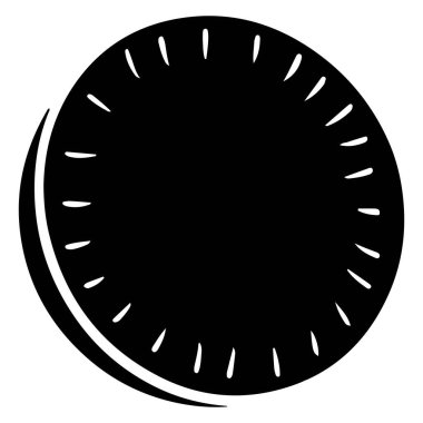 Taze havuç. Dilimlenmiş havuç dilimi. Mutfak malzemesi. Siluet. Tasarım ve dekorasyon için vektör illüstrasyonu.