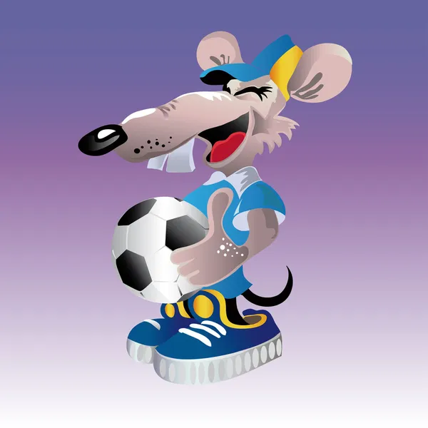 Futebol rato — Fotografia de Stock