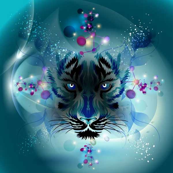 Абстрактный тигр — стоковое фото