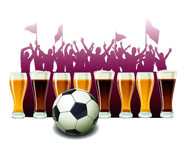 Football fans in a bar — Stock Photo, Image