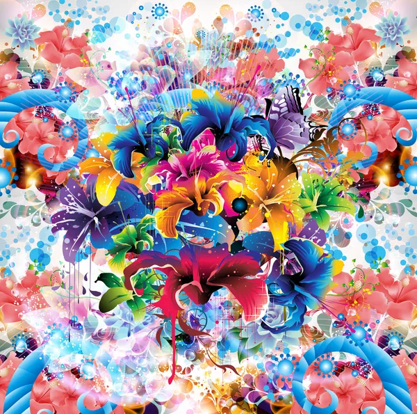 soyut çiçek arka plan