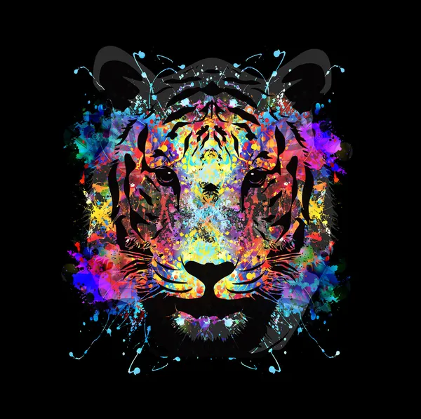 Tygrys kolorowe pokrywy — Wektor stockowy
