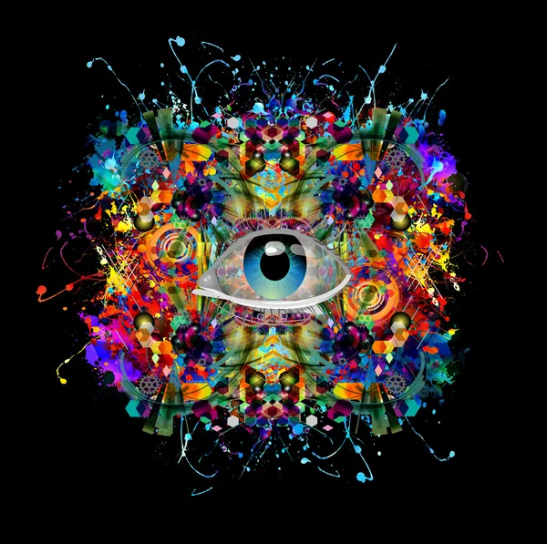 Ojo abstracto — Vector de stock