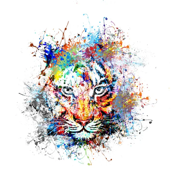 Abstrakt tiger — Stock vektor