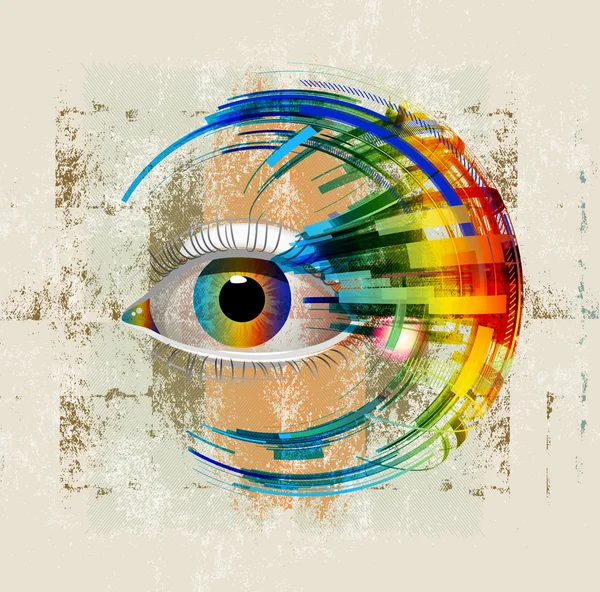 Abstracte oog — Stockfoto