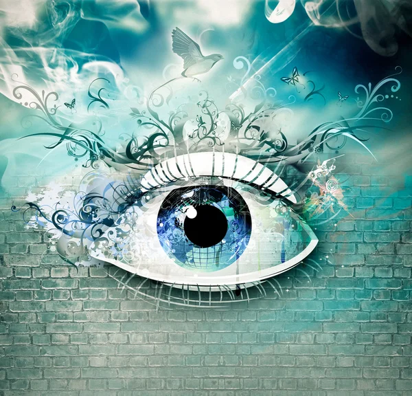 Ophthalmology background — Stock Photo, Image