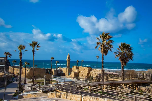 Ciudad Vieja Parque Nacional Cesarea Israel —  Fotos de Stock