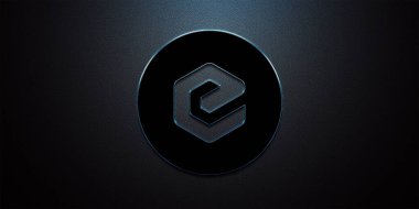 Renkli arkaplan ve kripto para birimi kavramına özel kripto para