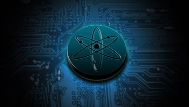 Kozmos kripto para rengarenk arka plan, kripto para kavramı