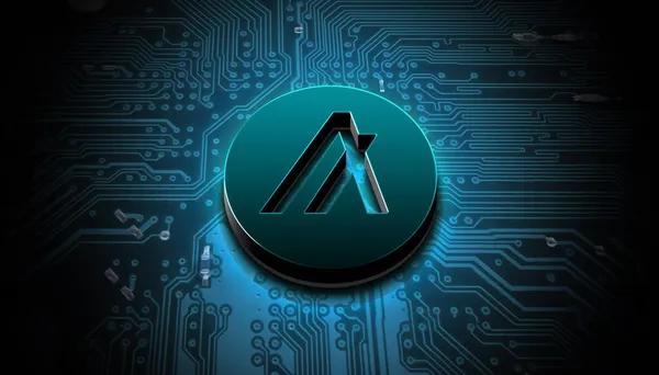 Algorand Cryptocurrency Coin Digital Background Cryptocurrency Concept — Stock Photo, Image