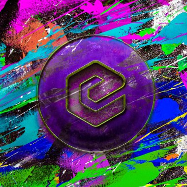 ecssh kripto para koyu arkaplan, renk sanatı