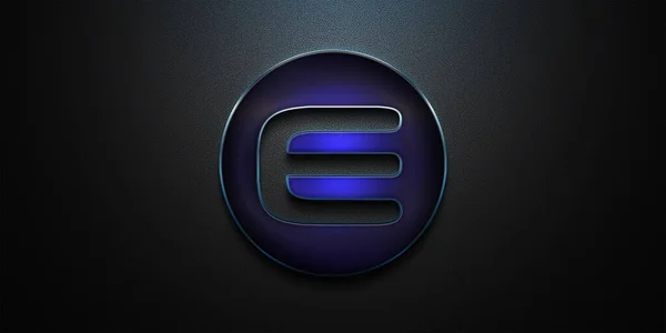 Enjin Cryptocurrency Coin Colorful Background Cryptocurrency Concept — Stock Photo, Image