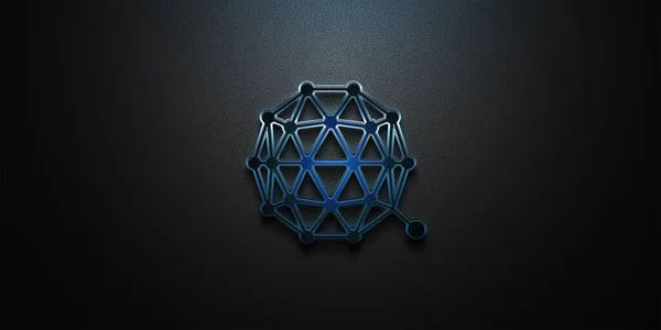 Qtum Cryptocurrency Coin Colorful Background Cryptocurrency 컨셉트 — 스톡 사진