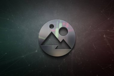 Renkli arkaplan, kripto para kavramı renk sanatı üzerine üç boyutlu mana şifreli para oluşturma