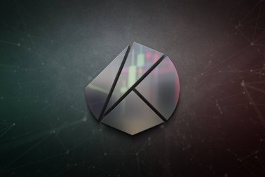 Renkli arkaplan, kripto para birimi kavramsal renk sanatı üzerine klayt şifreleme üç boyutlu para