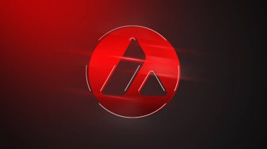 Renkli arka plan, kripto para kavramı renk sanatı üzerine üç boyutlu analanche şifreleme para