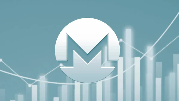 Monero Cryptogeld Munt Digitale Achtergrond Cryptogeld Concept — Stockfoto