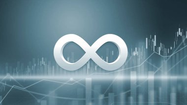 Renkli arka plan, kripto para kavramı renk sanatı üzerine internet şifreleme para 3D