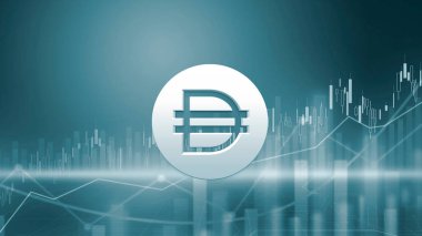 3D rengarenk arkaplan, kripto para kavramı renk sanatı üzerine çoklu şifreli para oluşturma