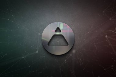 3D rendelendirme Renkli arkaplan üzerinde şifreleme para, kripto para konsepti renk sanat