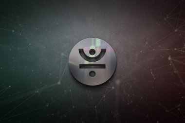 Renkli arkaplan, kripto para konsepti renk sanatı üzerine sadece 3D şifreleme