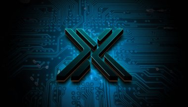 Renkli arkaplan, kripto para kavramı renk sanatı üzerine değişmez şifreleme üç boyutlu para